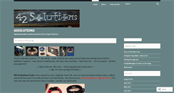 Desktop Screenshot of 42solutions.wordpress.com
