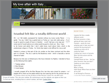 Tablet Screenshot of myloveaffairwithitaly.wordpress.com