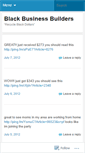 Mobile Screenshot of blackbusinessbuilders.wordpress.com