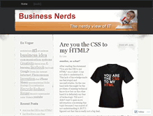 Tablet Screenshot of businessnerds.wordpress.com