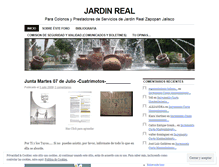 Tablet Screenshot of forojardinreal.wordpress.com