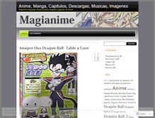 Tablet Screenshot of magianime.wordpress.com