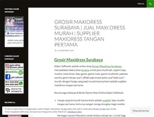 Tablet Screenshot of grosirmaxidresssurabaya.wordpress.com