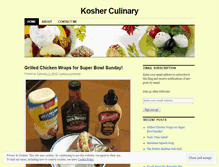 Tablet Screenshot of kosherculinary.wordpress.com