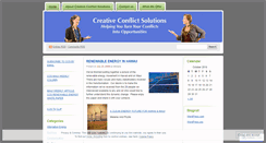 Desktop Screenshot of creativeconflictsolutions.wordpress.com