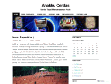 Tablet Screenshot of anakcerdasku.wordpress.com