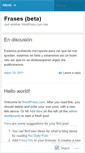 Mobile Screenshot of frasesperuanas.wordpress.com