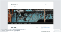 Desktop Screenshot of kiosekiose.wordpress.com