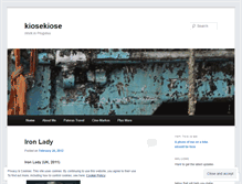 Tablet Screenshot of kiosekiose.wordpress.com