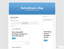 Tablet Screenshot of behindhijab.wordpress.com