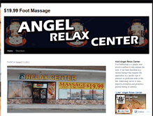 Tablet Screenshot of angelrelaxcenter.wordpress.com