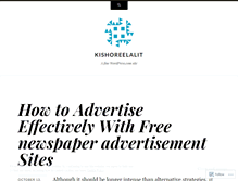 Tablet Screenshot of kishoreelalit.wordpress.com