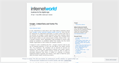 Desktop Screenshot of internetworld2007.wordpress.com