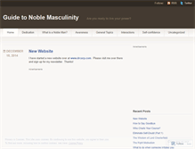 Tablet Screenshot of nobleman.wordpress.com