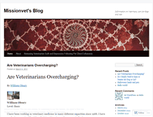 Tablet Screenshot of missionvet.wordpress.com