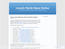Tablet Screenshot of lincolnparishnewsonline.wordpress.com