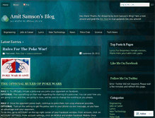 Tablet Screenshot of amitsamson.wordpress.com