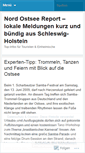 Mobile Screenshot of nordostseereport.wordpress.com