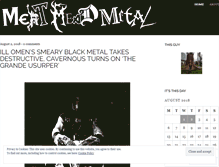 Tablet Screenshot of meatmeadmetal.wordpress.com