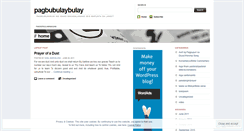 Desktop Screenshot of pagbubulaybulay.wordpress.com