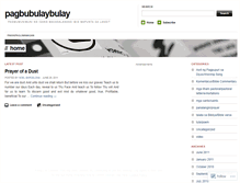 Tablet Screenshot of pagbubulaybulay.wordpress.com