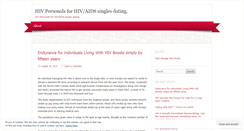 Desktop Screenshot of hivpersonalsite.wordpress.com