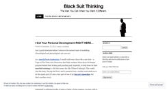 Desktop Screenshot of blacksuitthinking.wordpress.com