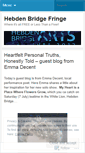 Mobile Screenshot of hebdenfringe.wordpress.com