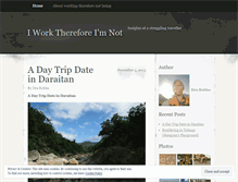 Tablet Screenshot of iworkthereforeimnot.wordpress.com