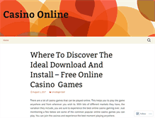 Tablet Screenshot of casinoukonline.wordpress.com