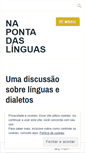 Mobile Screenshot of napontadaslinguas.wordpress.com