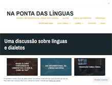 Tablet Screenshot of napontadaslinguas.wordpress.com