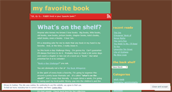Desktop Screenshot of everyfavoritebook.wordpress.com