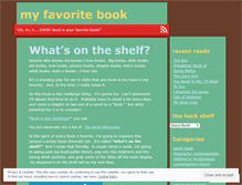 Tablet Screenshot of everyfavoritebook.wordpress.com