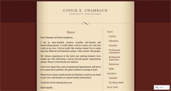 Desktop Screenshot of cinniechambaud.wordpress.com