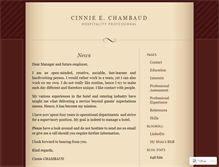 Tablet Screenshot of cinniechambaud.wordpress.com