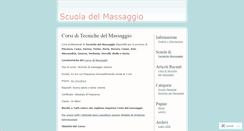 Desktop Screenshot of corsidimassaggi.wordpress.com