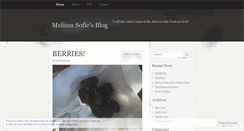 Desktop Screenshot of melissasofie.wordpress.com