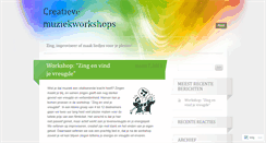 Desktop Screenshot of creatieveworkshopsmetmuziek.wordpress.com