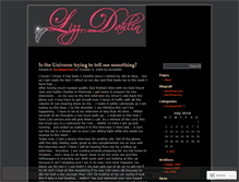 Tablet Screenshot of lizzdahlin.wordpress.com