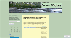 Desktop Screenshot of businesswebhelp.wordpress.com