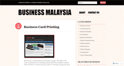 Desktop Screenshot of businessmalaysia.wordpress.com