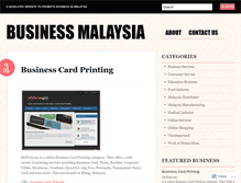 Tablet Screenshot of businessmalaysia.wordpress.com