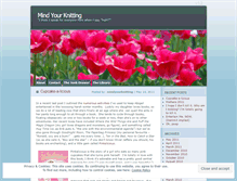 Tablet Screenshot of mindyourknitting.wordpress.com
