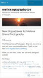 Mobile Screenshot of melissagracephotos.wordpress.com