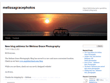 Tablet Screenshot of melissagracephotos.wordpress.com