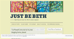 Desktop Screenshot of justbebeth.wordpress.com