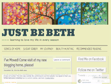 Tablet Screenshot of justbebeth.wordpress.com