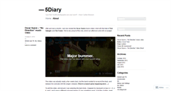 Desktop Screenshot of 5diary.wordpress.com