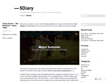Tablet Screenshot of 5diary.wordpress.com